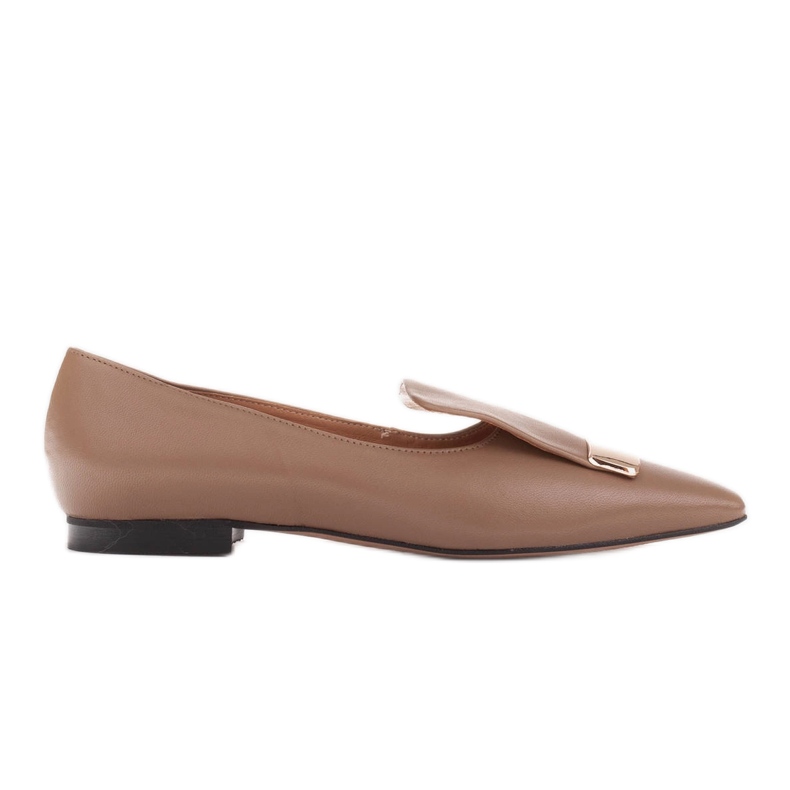 Marco Shoes Ballerine con linguetta decorativa beige