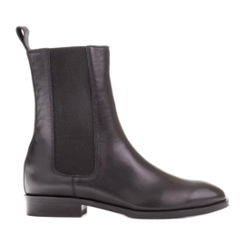 Marco Shoes Stivaletti Chelsea Sofi con tomaia in gomma nero
