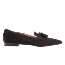 Marco Shoes Ballerine signore signore con frange nero