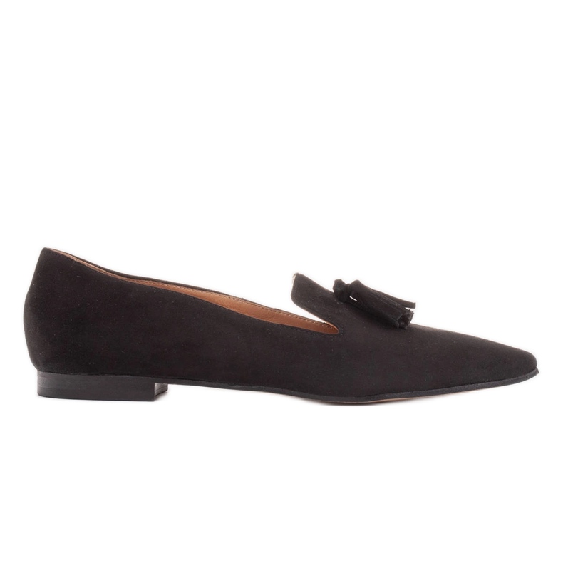 Marco Shoes Ballerine signore signore con frange nero