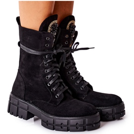 PS1 Scamosciato Warm Workers Con Pietre Nere Hadley nero