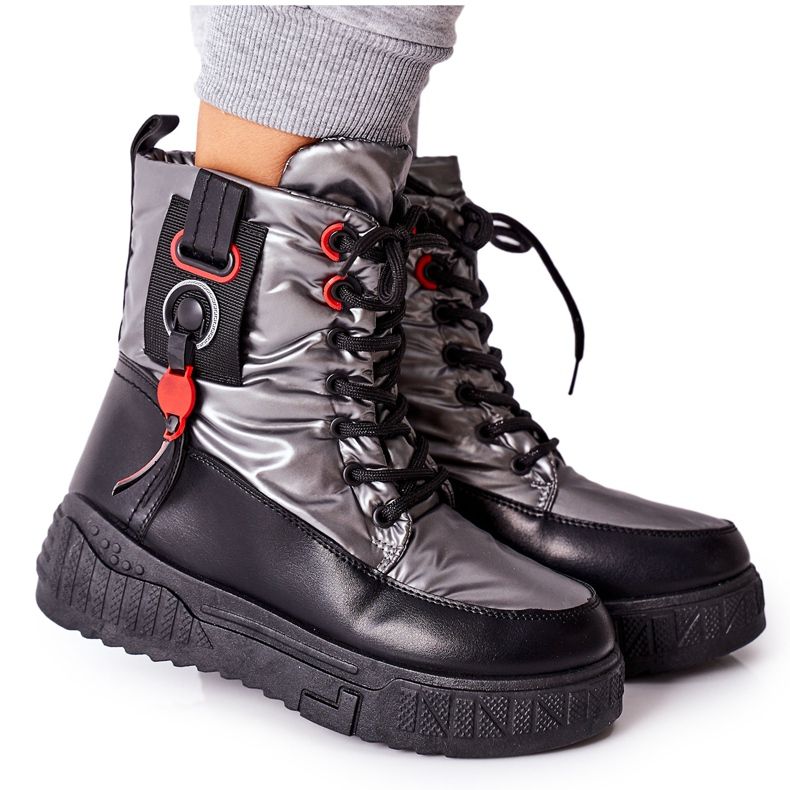 PB1 Trapper Cascia argento da donna nero grigio