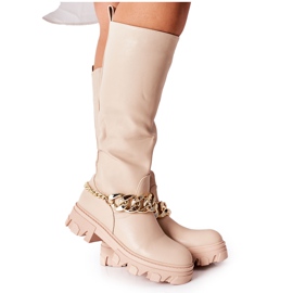 PB1 Stivali alti Cecina Beige