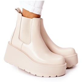 PB1 Stivali Caldi Beige Montiano