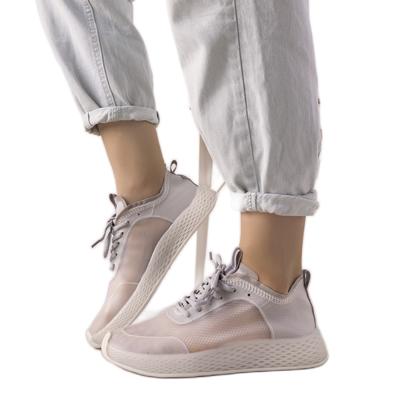 Sneakers sportive Alicante grigie trasparenti grigio