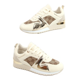 Scarpe sportive beige B0-906 Beige