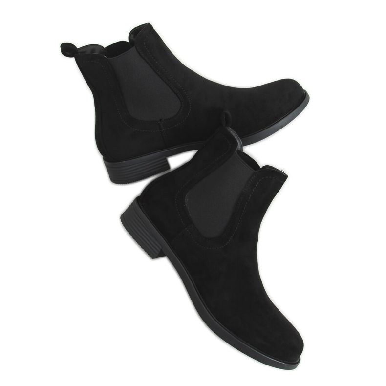 Stivaletti Chelsea neri classici da donna MR-9 Black nero