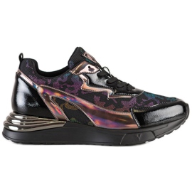 Sneakers Con Effetto Holo VINCEZA nero