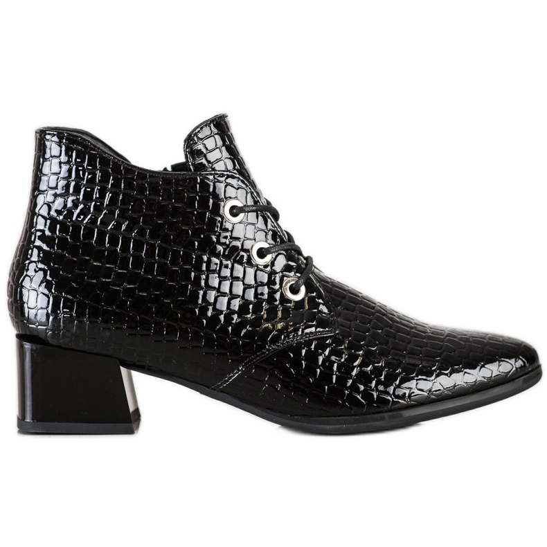 Stivali stringati VINCEZA nero