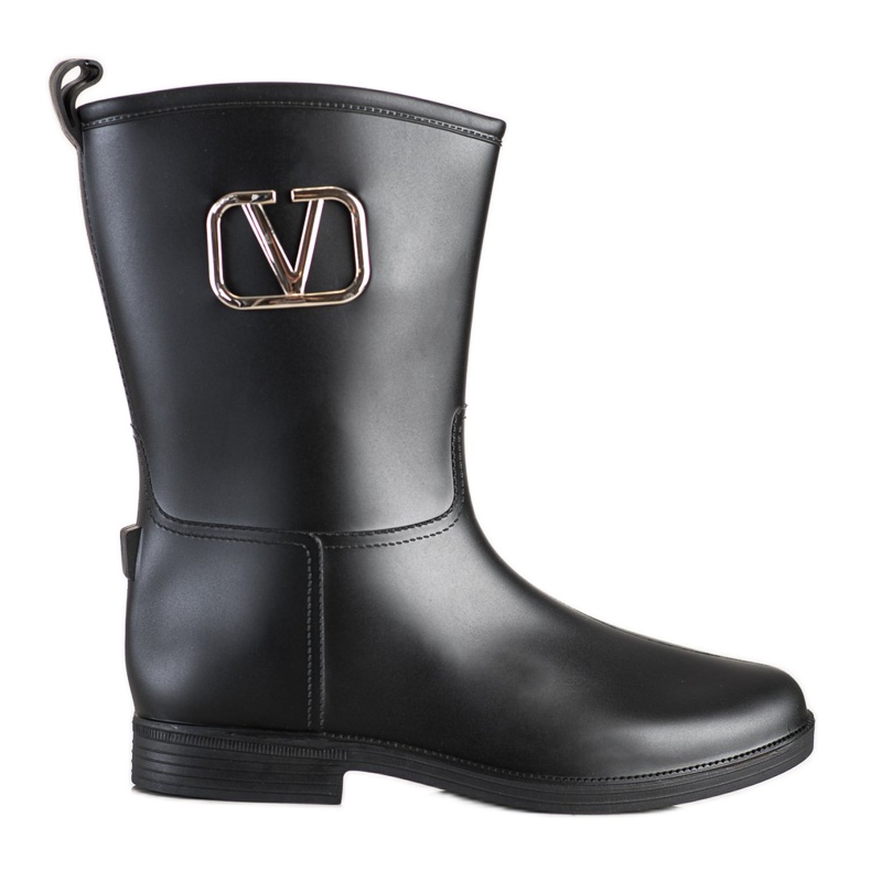 SHELOVET Stivali di gomma con decorazione nero