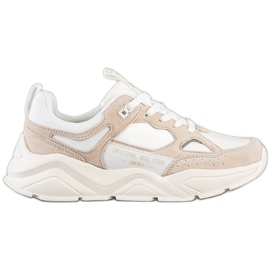 Sneakers da donna Big Star GG274657 beige marrone