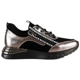 VINCEZA Sneakers Con Cerniera nero d'oro