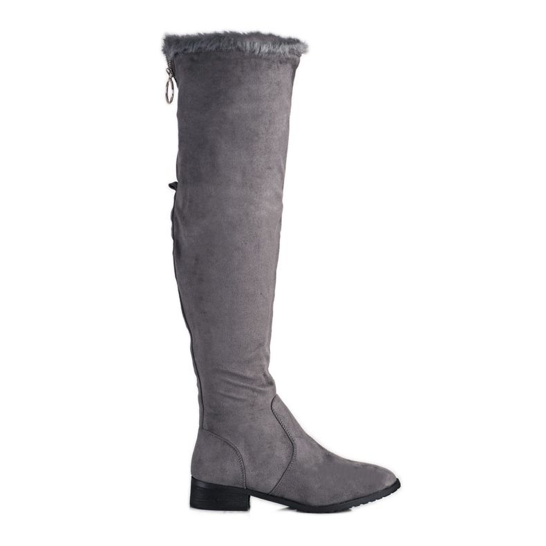 M.Daszyński Stivali alti casual grigio