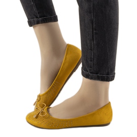 Ballerine gialle con fiocco Larissa giallo