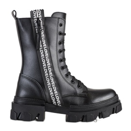 SHELOVET Stivali Con Amore In Ecopelle nero