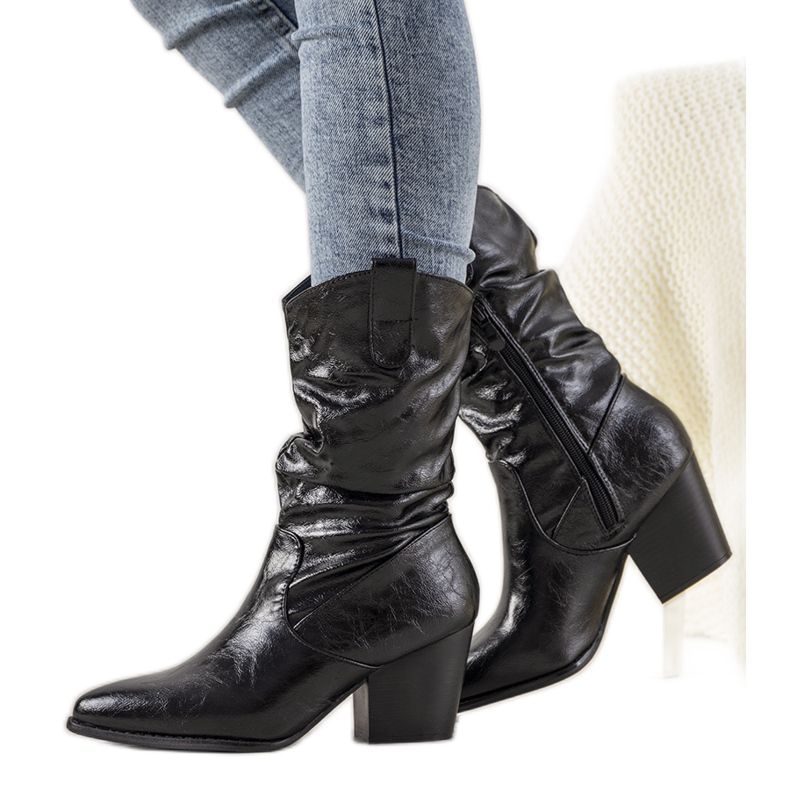 Stivali da cowboy Blown da donna neri nero