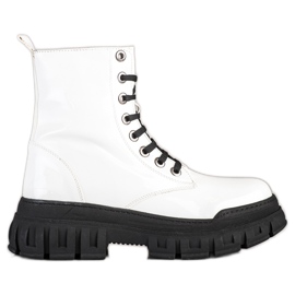 SHELOVET Stivali caldi con ecopelle bianco