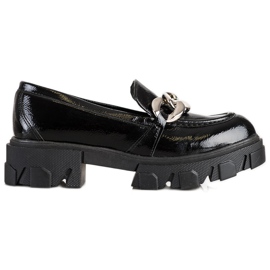 SHELOVET Mocassini alla moda laccati nero