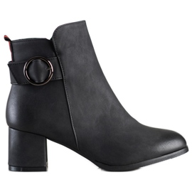 SHELOVET Stivali casual con tacco alto nero