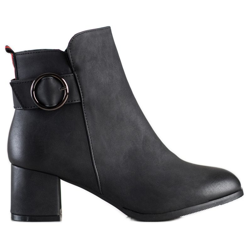 SHELOVET Stivali casual con tacco alto nero