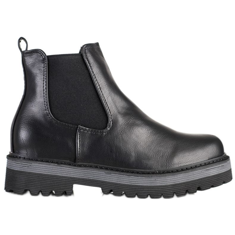 SHELOVET Stivali sulla piattaforma nero
