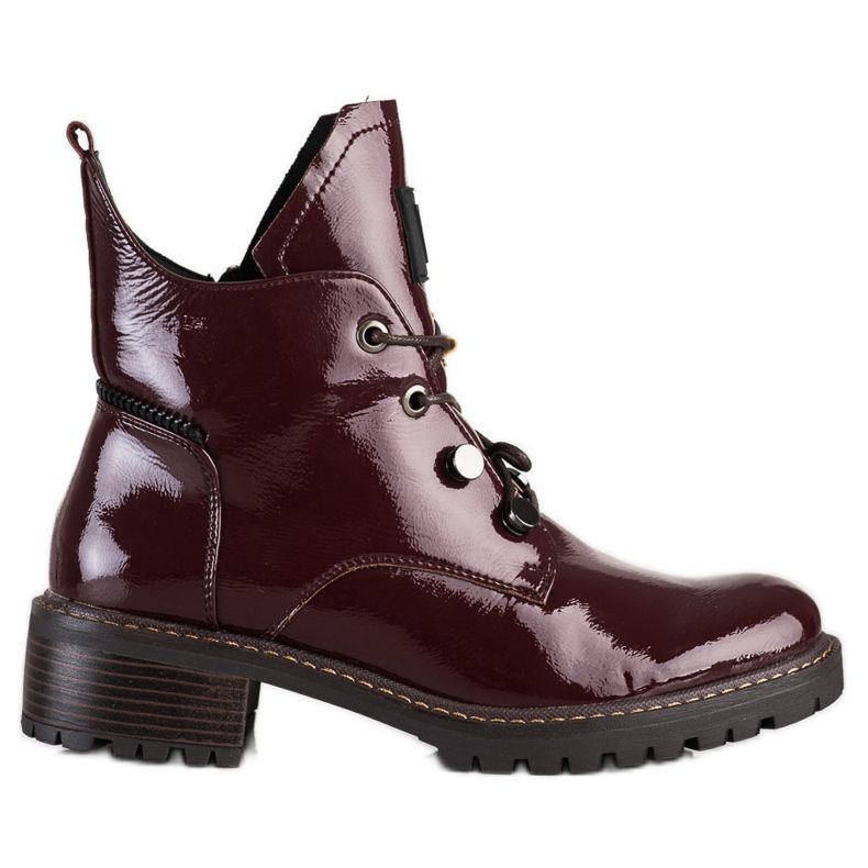 Comodi stivali VINCEZA bordeaux rosso