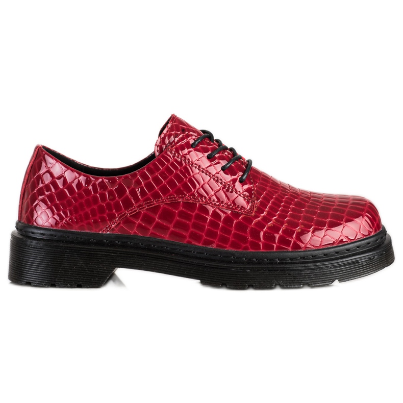 Filippo Scarpe in pelle stampa serpente rosso