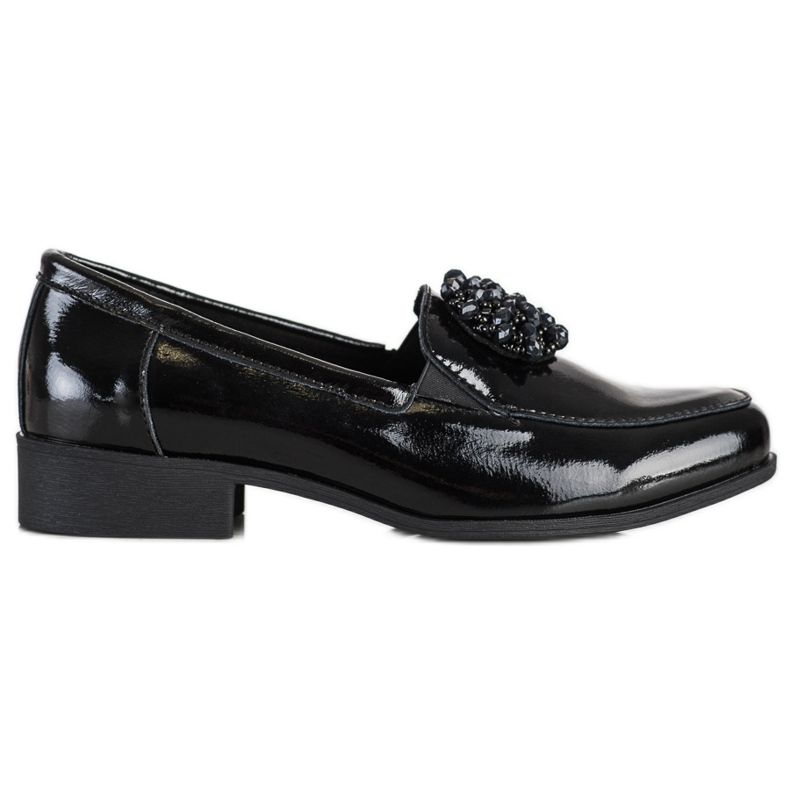 Filippo Scarpe in pelle con ornamento nero