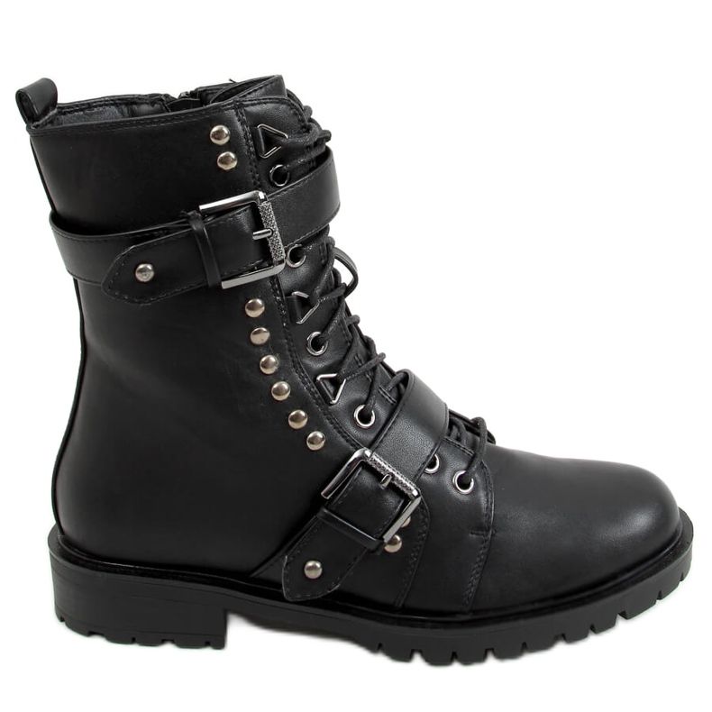 Stivali militari neri B063-11 Nero