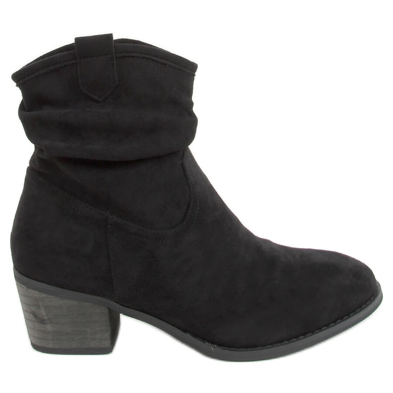 Stivali neri con tacco basso Z1165 Black nero