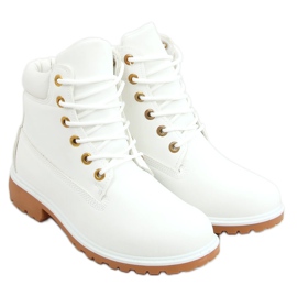 Stivali da donna in legno bianco F662 White bianca