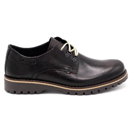 Olivier Scarpe stivaletti uomo in pelle 812MP kabir marrone nero