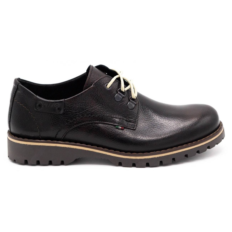 Olivier Scarpe stivaletti uomo in pelle 812MP kabir marrone nero