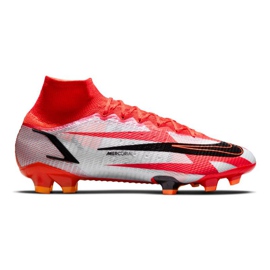 Nike Mercurial Superfly 8 Elite CR7 Fg M DB2858-600 scarpe da calcio bianco, rosso arance e rossi