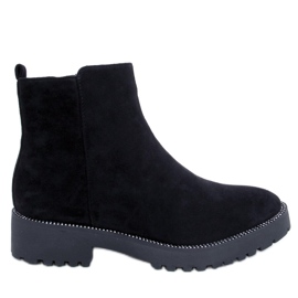 Stivaletti Chelsea neri da donna KL-719 Black nero