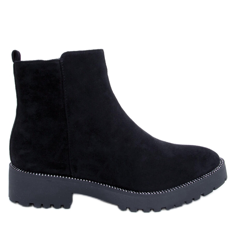 Stivaletti Chelsea neri da donna KL-719 Black nero