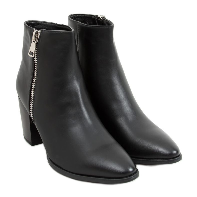 Stivali neri con tacco alto 9547 Black nero