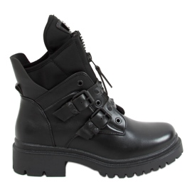 Stivali militari neri YY6808 Nero