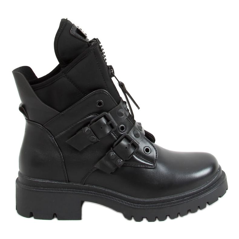 Stivali militari neri YY6808 Nero