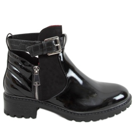 Black M565 Black Mirros cut out stivali nero