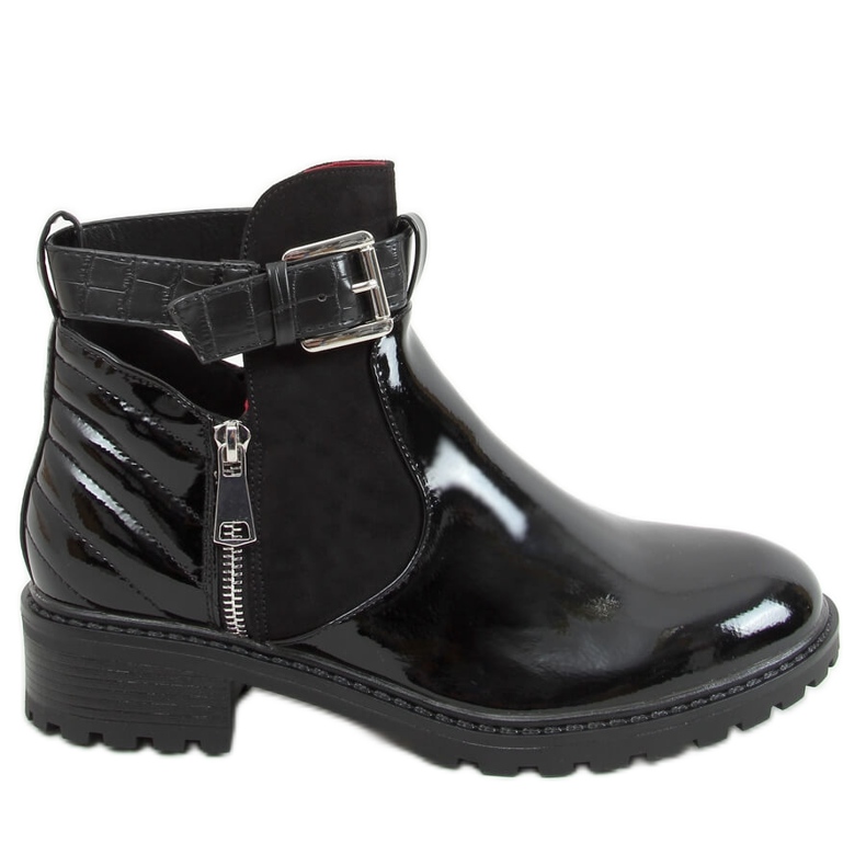 Black M565 Black Mirros cut out stivali nero
