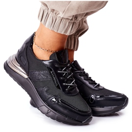 Vinceza Scarpe Sportive Donna Sneakers Nere Manitoba nero