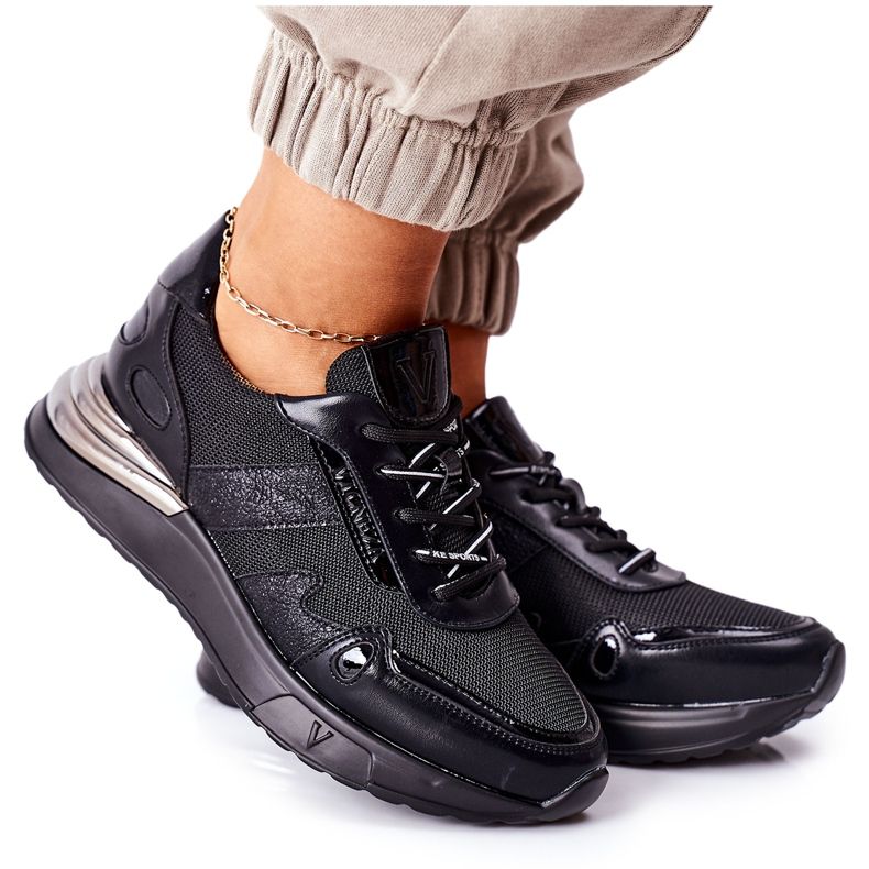 Vinceza Scarpe Sportive Donna Sneakers Nere Manitoba nero