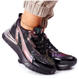 Vinceza Scarpe Sportive da Donna Sneakers Nero Multi Buckland