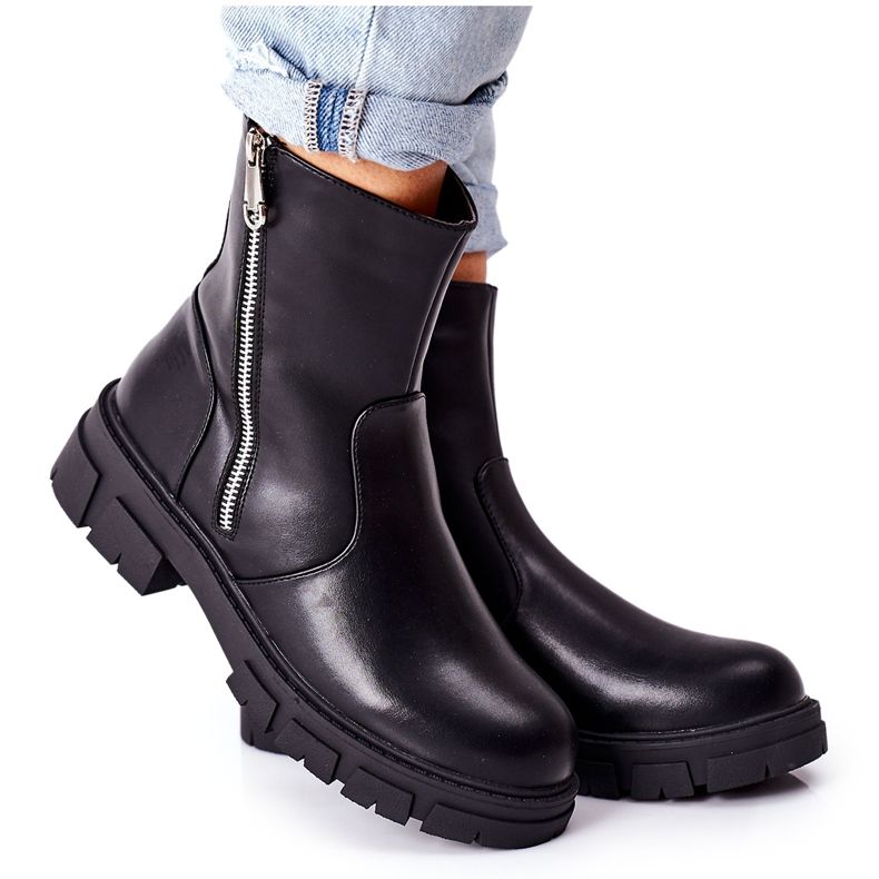 S.Barski Stivali da donna alla moda S. Barski Black Gles nero