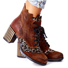 Stivali Donna Pelle Maciejka Marrone 03190-02