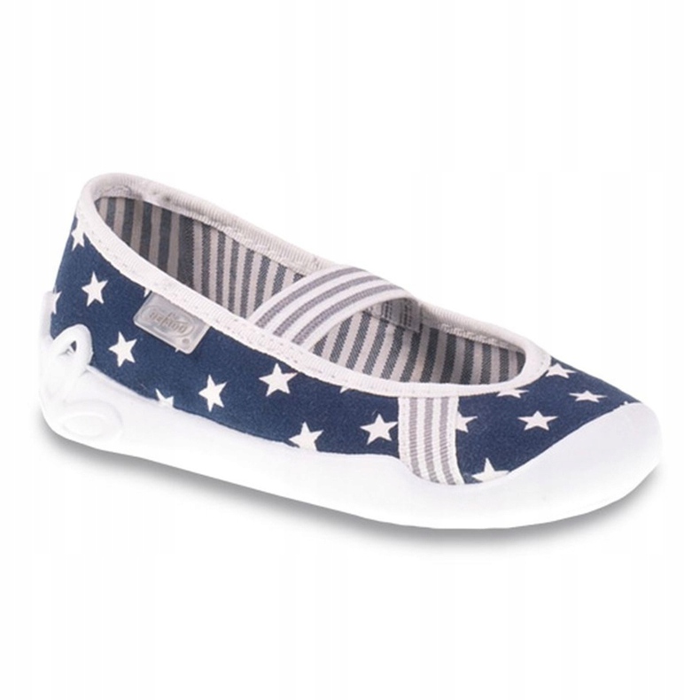 Scarpe per bambini Befado 193Y065 bianca blu navy grigio