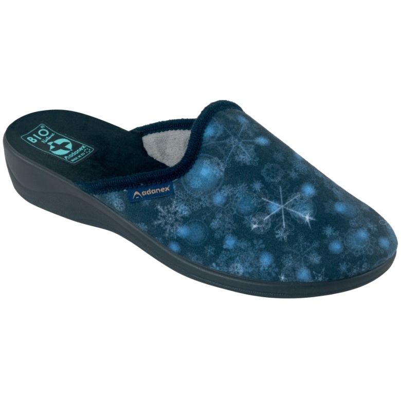 Ciabatte da donna 3D Adanex 25817 blu navy Aloe Vera