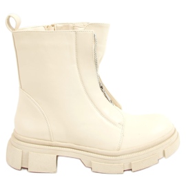 Stivali da lavoro crema QT05P Beige