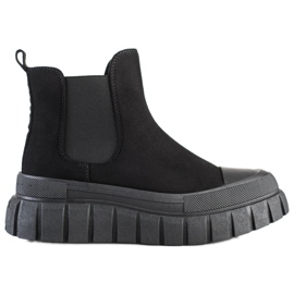 SHELOVET Stivaletti Chelsea alla moda sulla piattaforma nero